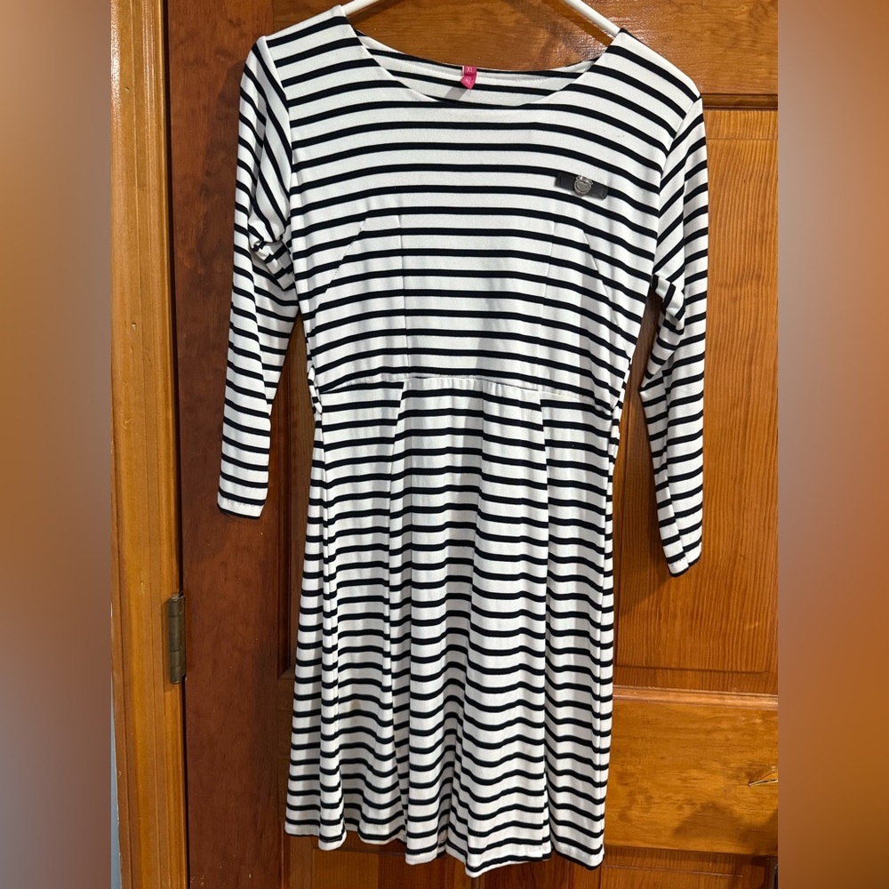 Black and White Striped Dress